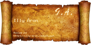 Illy Áron névjegykártya